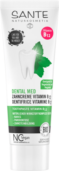 SANTE Naturkosmetik Zubná pasta s vitamínom B12 - 75ml